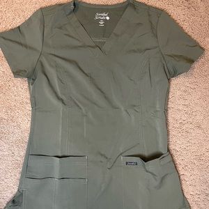 Green scrub set